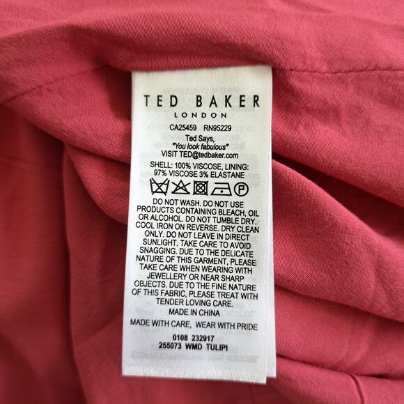 Ted Baker Rose Midi Dress with Tulip Sleeves - Picture 12 of 16